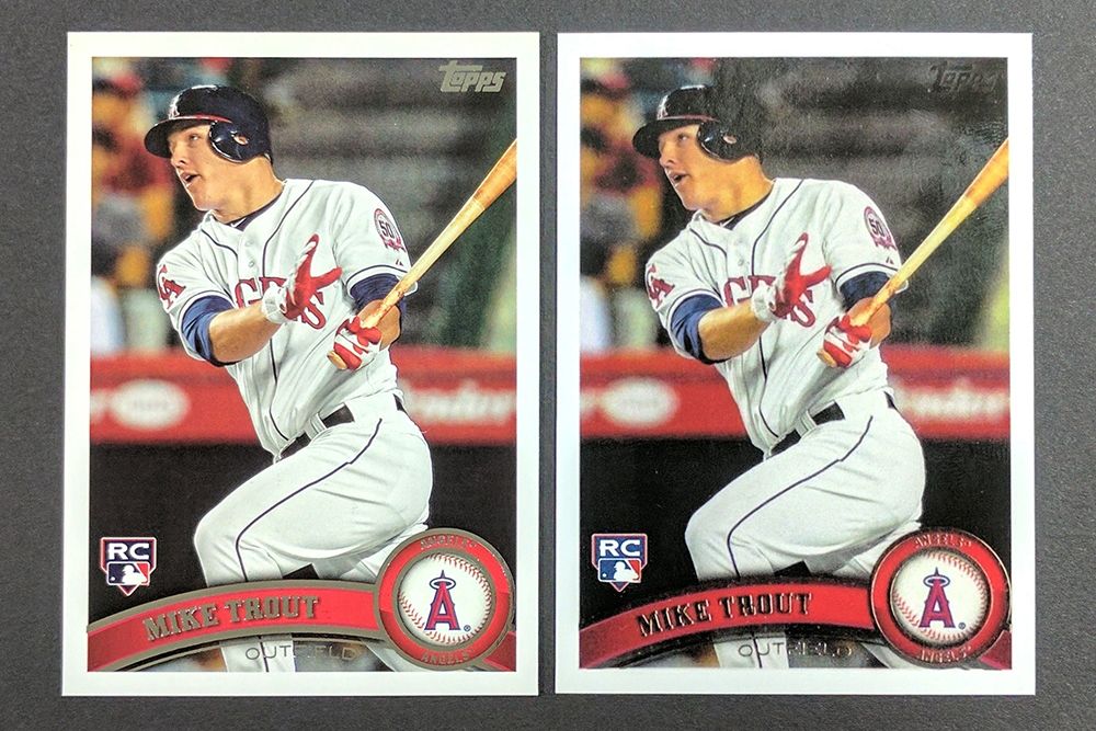Identifying Counterfeit 2011 Topps Update Mike Trout Rookies
