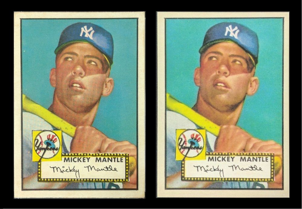 Identifying Counterfeit 1952 Topps #311 Mickey Mantle Rookies
